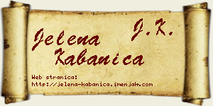 Jelena Kabanica vizit kartica